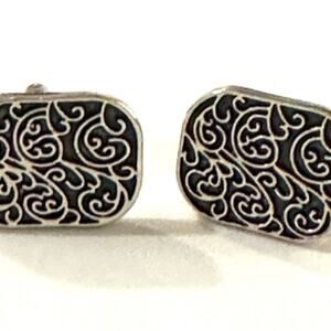 Silver Swirl Cufflinks